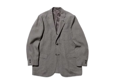 BEAMS 3B Box-fit Linen Cupra Gun Club Check "Gray"