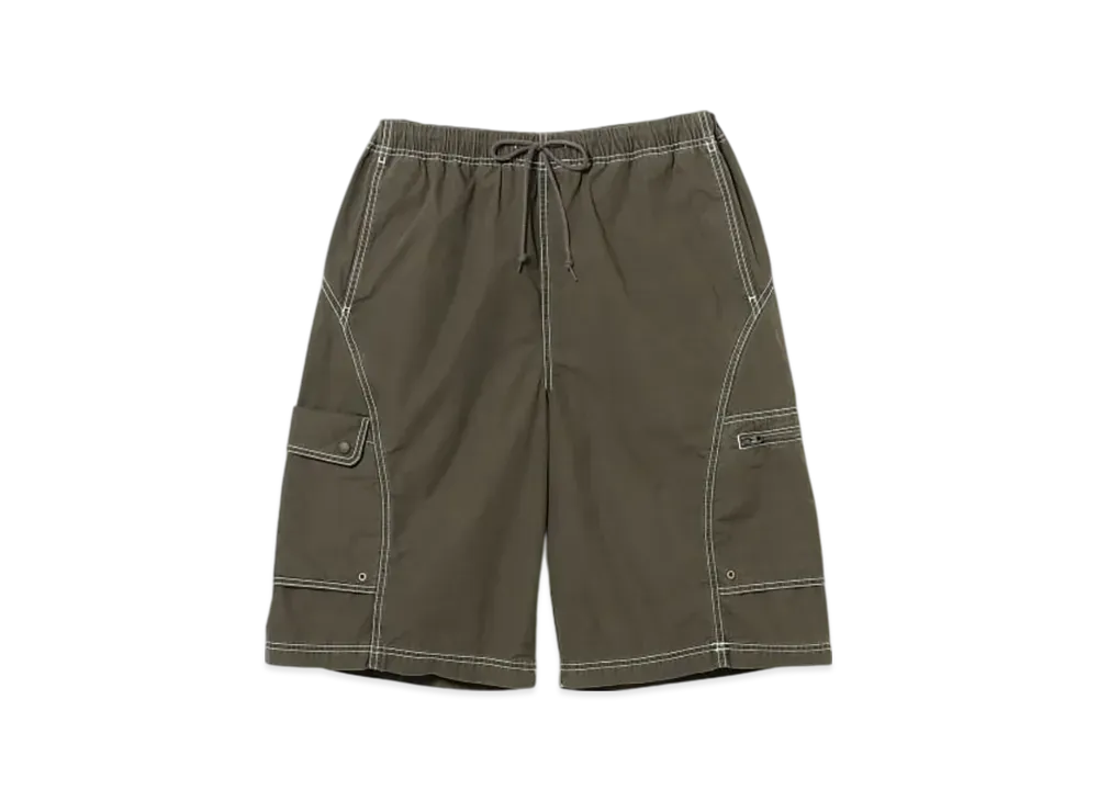 BEAMS Fade Tech Shorts "Olive"