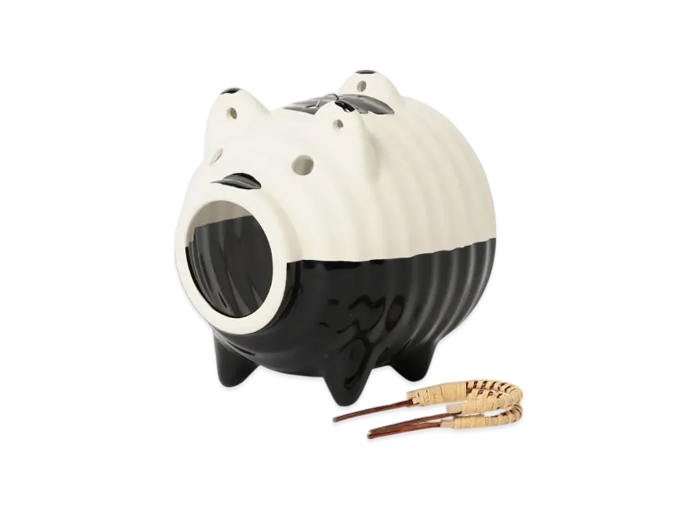 BEAMS Exclusive Banko Ware 2 Tone Top And Bottom Mosquito Pig "Kuro"