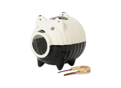 BEAMS Exclusive Banko Ware 2 Tone Top And Bottom Mosquito Pig "Kuro"