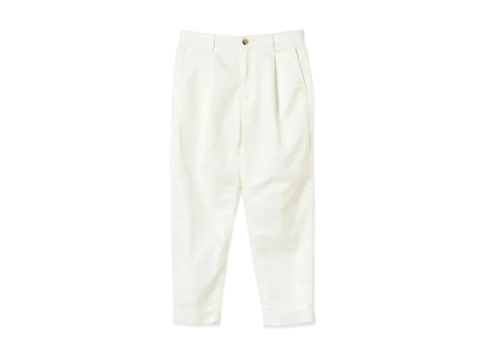 BEAMS 1 Pleat 80/3 Twill "White"