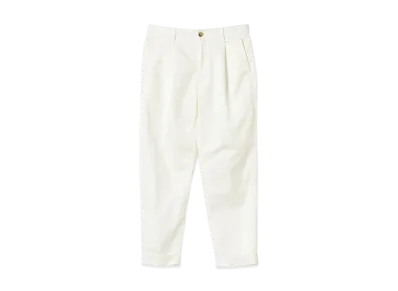BEAMS 1 Pleat 80/3 Twill "White"