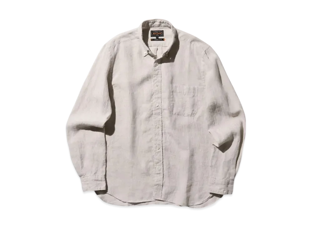 BEAMS B.D. LINEN SOLID "Natural"