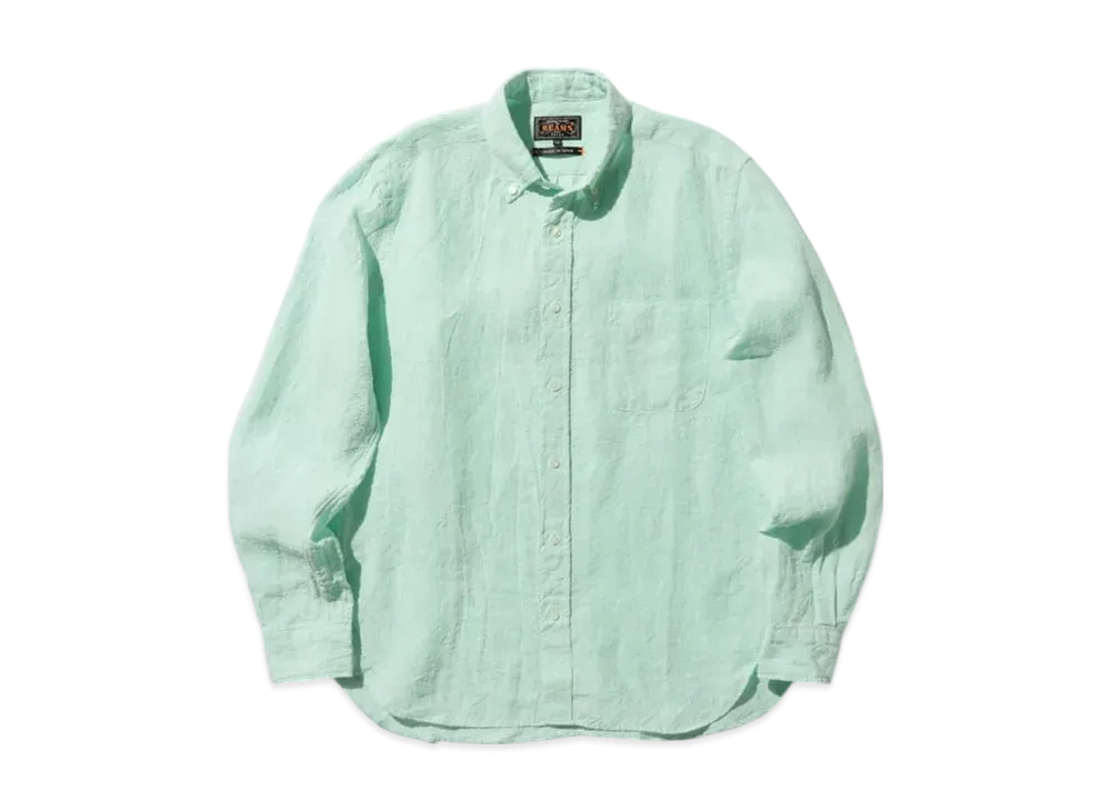 BEAMS B.D. LINEN SOLID "LightGreen"