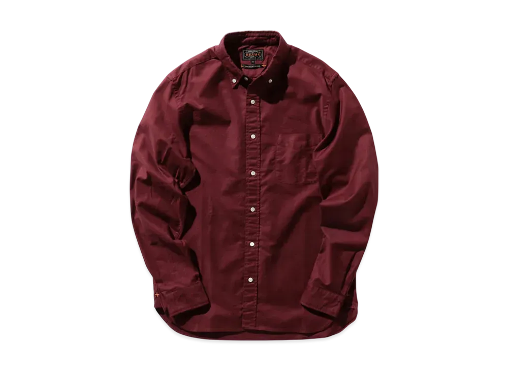 BEAMS B.D. Color Oxford "Burgundy"
