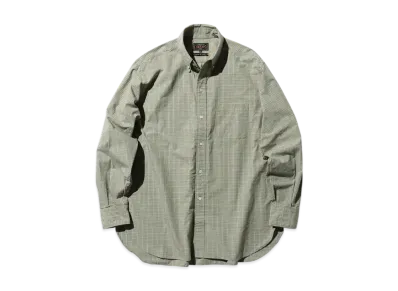 BEAMS B.D. Classic-fit Typewriter Plaid "Green"