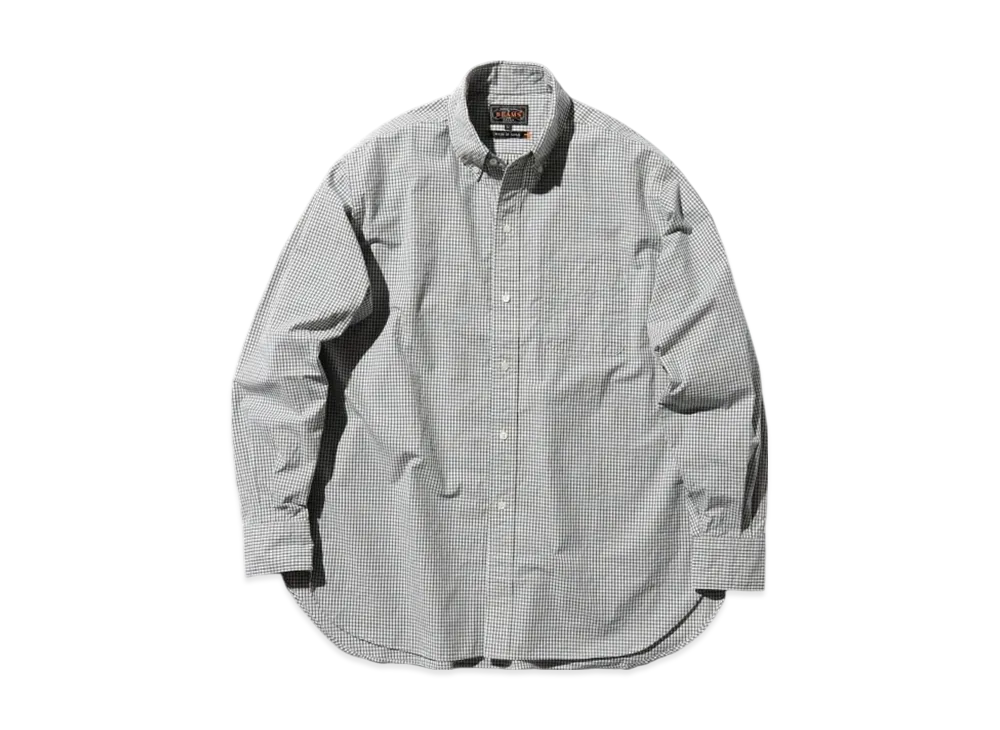 BEAMS B.D. Classic-fit Typewriter Plaid "White"