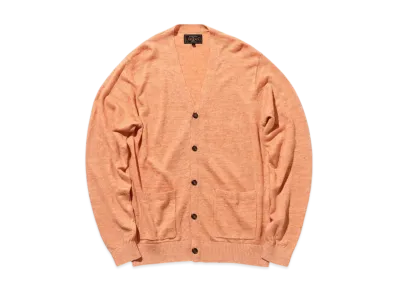 BEAMS Cardigan Linen "Orange"