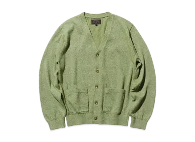 BEAMS Cardigan Boucle "Olive"