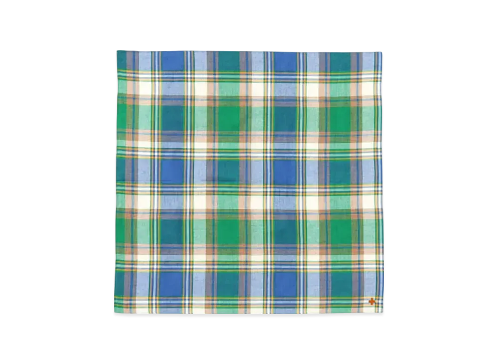 BEAMS Handchief Madras "Blue"