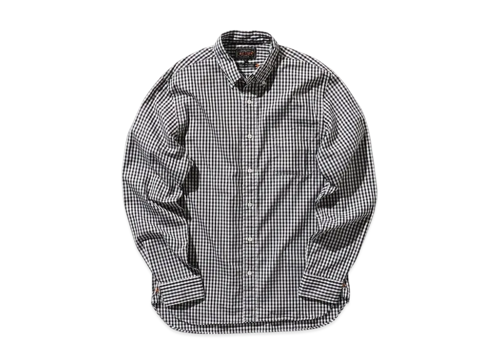BEAMS B.D. Gingham Check 100/2 Broad "Black"