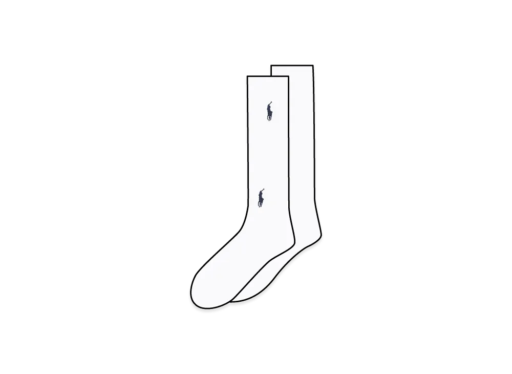 BEAMS x Polo Ralph Lauren Socks "White"