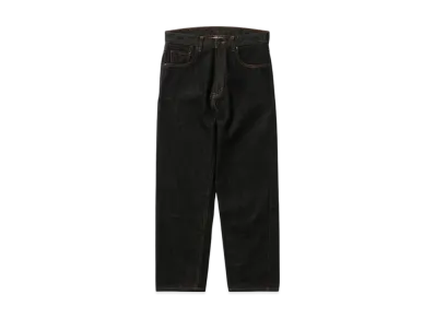 BEAMS 5 Pocket Wide Denim "Black"
