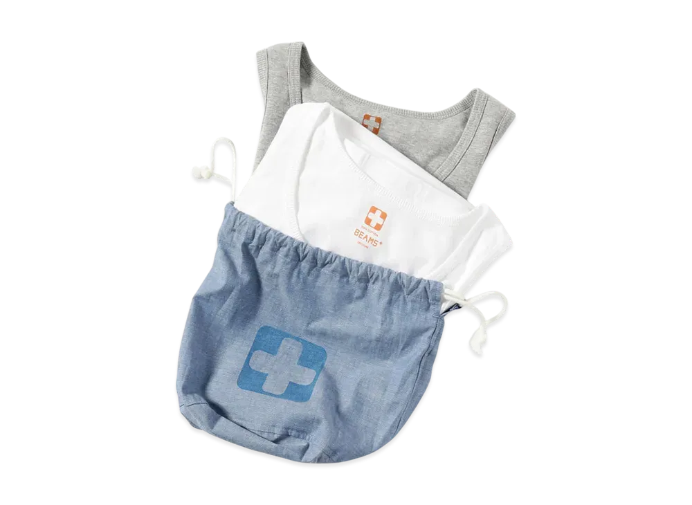 BEAMS 2 Pack Tank Top "White/Gray"