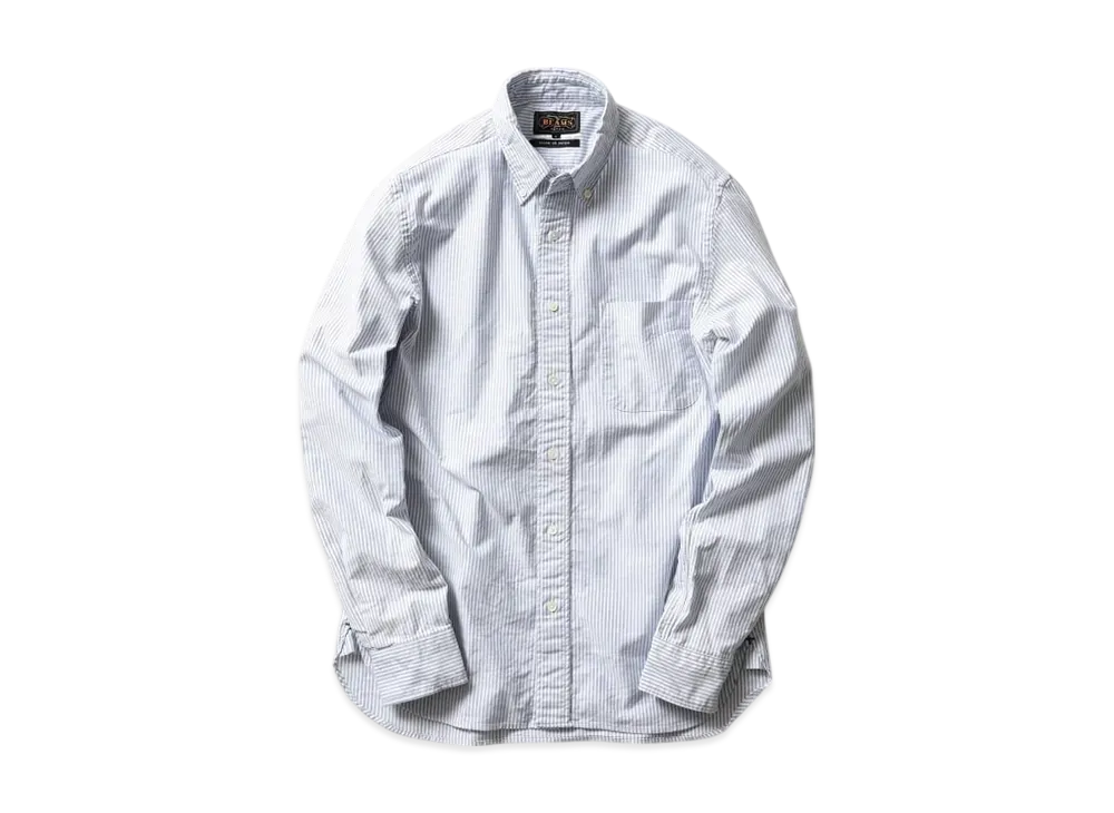 BEAMS B.D. Oxford Candy Stripe "Blue"