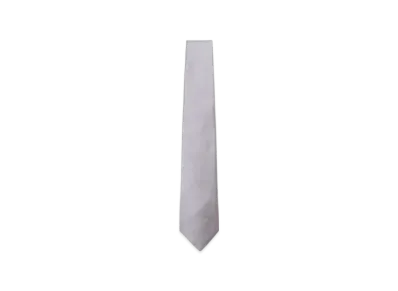 BEAMS Silk Tie Rep "Silver"