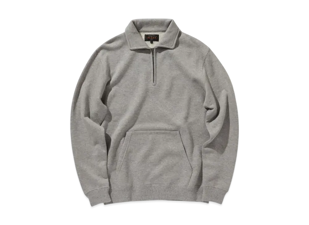 BEAMS Sweat Half Zip "Gray"