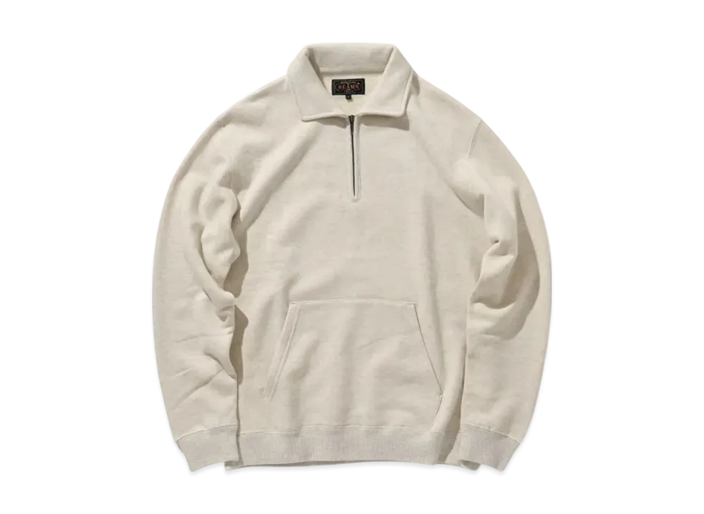 BEAMS Sweat Half Zip "Oatmeal"