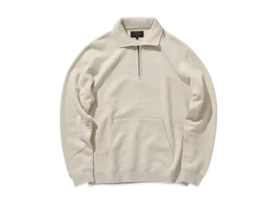 BEAMS Sweat Half Zip "Oatmeal"