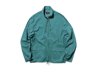 BEAMS Swing Jacket Bumpy Stripe "Blue"