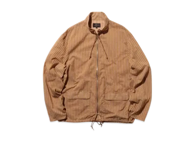BEAMS Swing Jacket Bumpy Stripe "Orange"