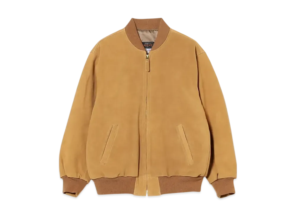 BEAMS Leather Sports Jacket "Beige"