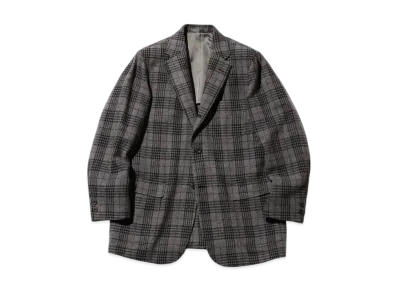 BEAMS 3B Box Fit Jacket Recycle Wool Plaid "Gray"