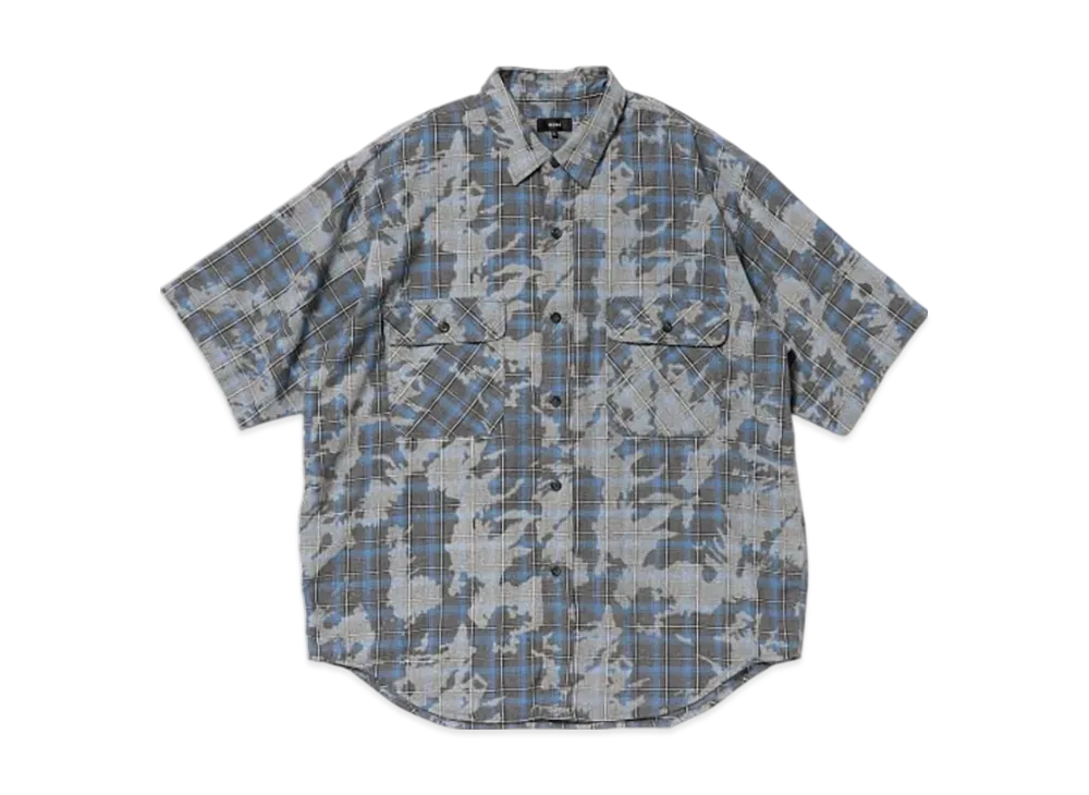 BEAMS Fade Work Check Shirt "Blue"