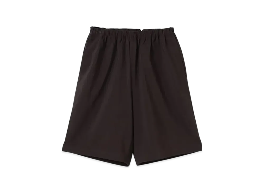 ビームス エヴァレット ワイド ショートパンツ "ダークブラウン"