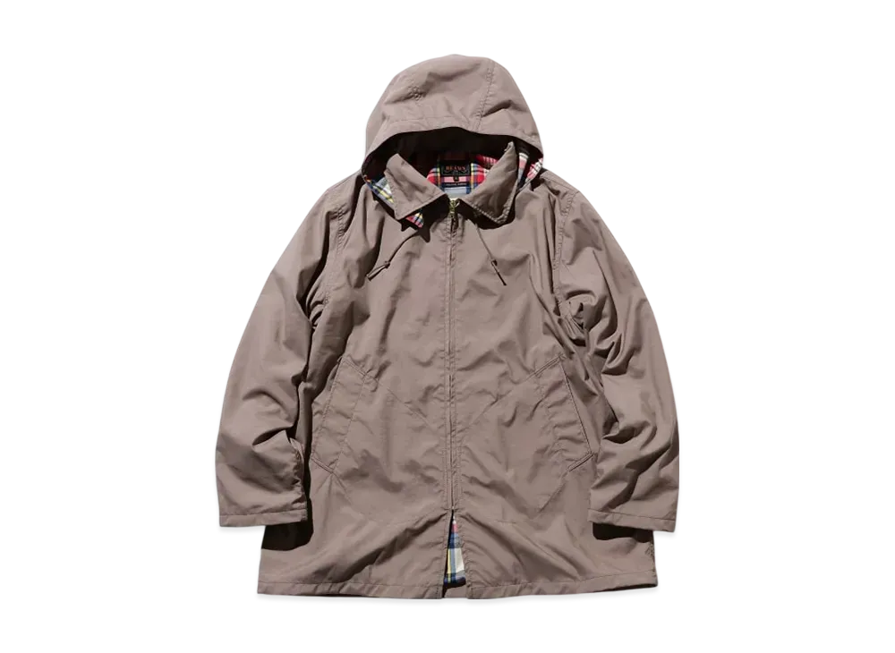 BEAMS Sportsman Coat Nylon Oxford "Gray"