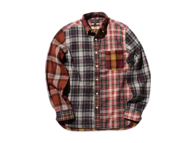 BEAMS B.D. Check Panel "Mustard"