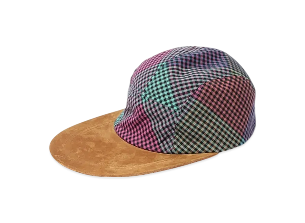 BEAMS 5 Panel Long Bill Madras "Purple"