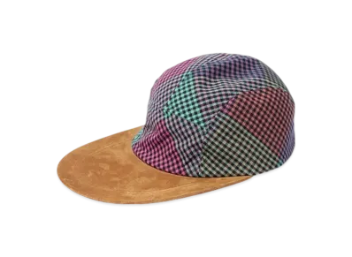 BEAMS 5 Panel Long Bill Madras "Purple"
