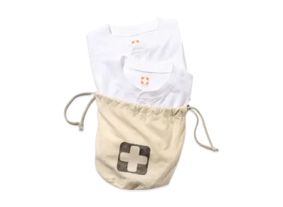 BEAMS 2 Pack Henley Tee "White"