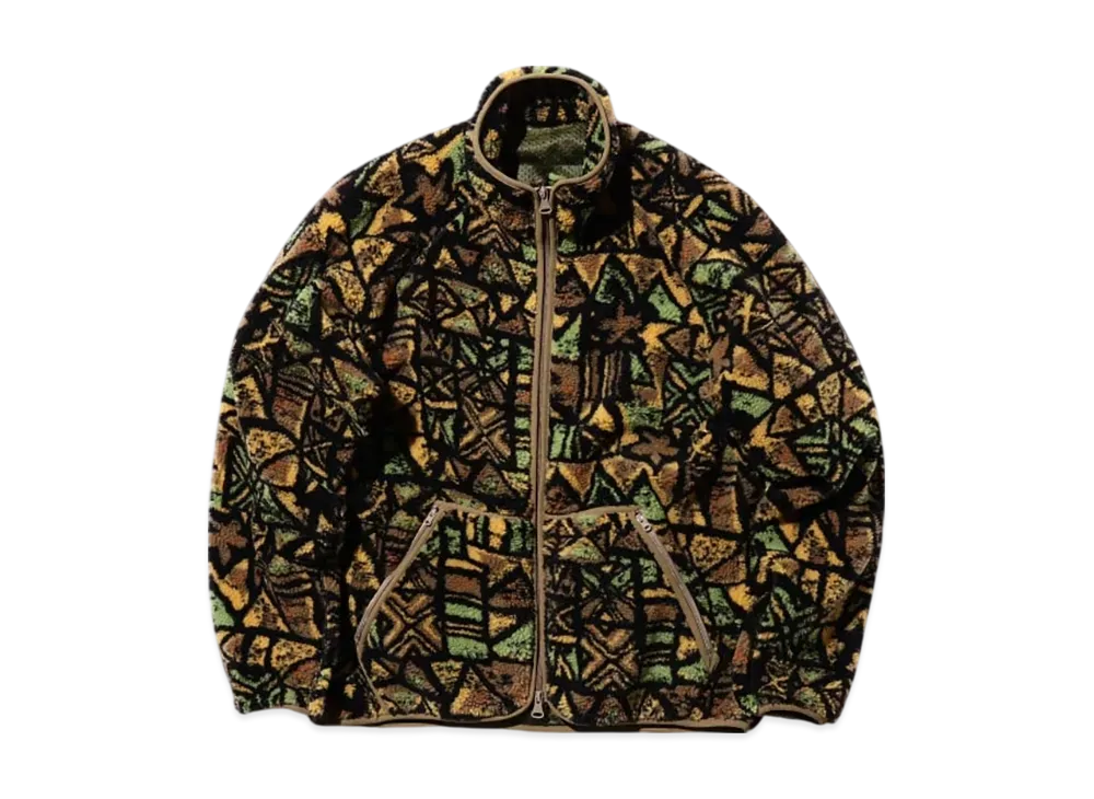 BEAMS MIL Jersey Jacquard Boa "Batik"