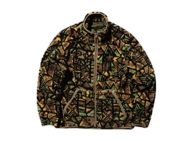 BEAMS MIL Jersey Jacquard Boa "Batik"