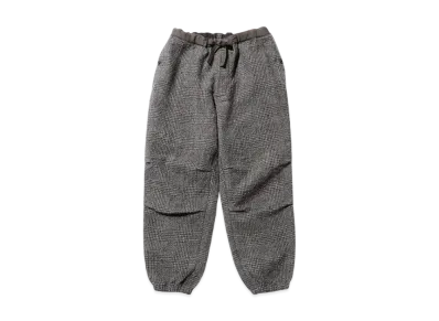 BEAMS GYM Pants Wide Alpaca Tweed "Gray"