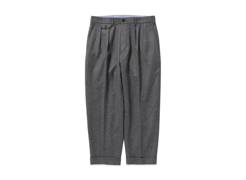 BEAMS 2Pleats Flannel "Gray"