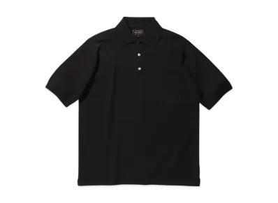 BEAMS Knit Polo 12G "Black"