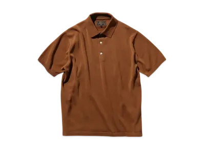 BEAMS Knit Polo 12G "Brown"