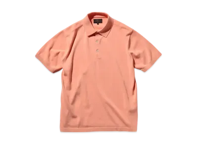 BEAMS Knit Polo 12G "Pink"