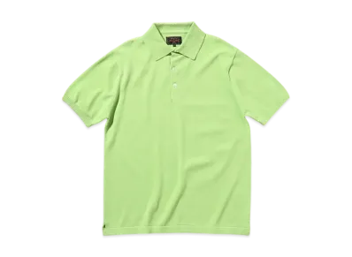 BEAMS Knit Polo 12G "LightGreen"