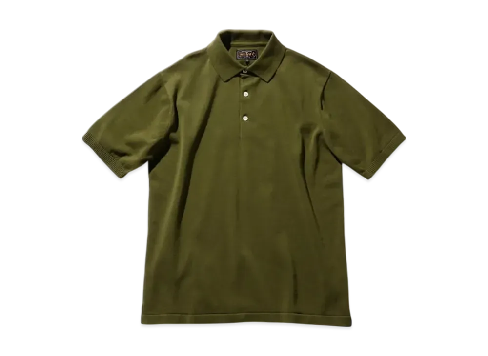 BEAMS Knit Polo 12G "Green"