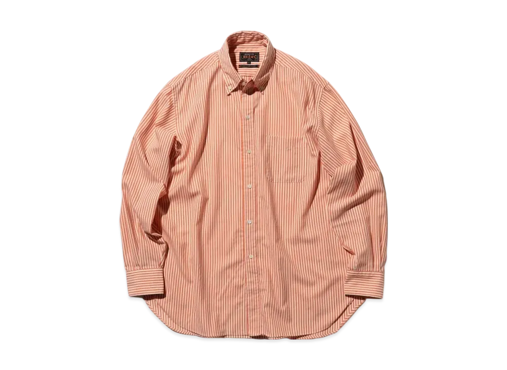 BEAMS B.D. Classic fit Wool Stripe "Orange"