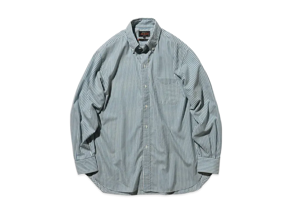 BEAMS B.D. Classic fit Wool Stripe "Blue"