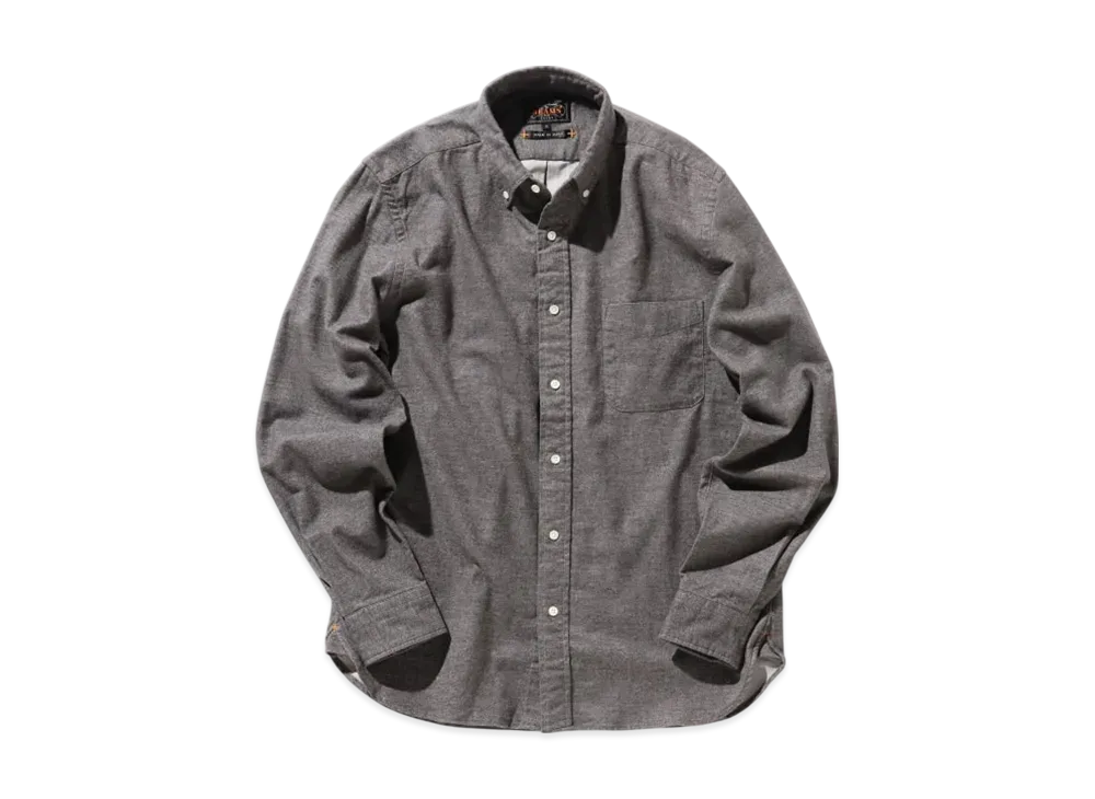 BEAMS B.D. Flannel Solid "Gray"