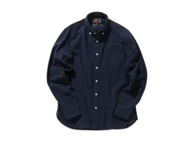 BEAMS B.D. Flannel Solid "Navy"