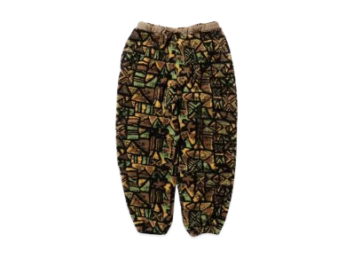 BEAMS GYM Pants Wide Jacquard Boa "Batik"