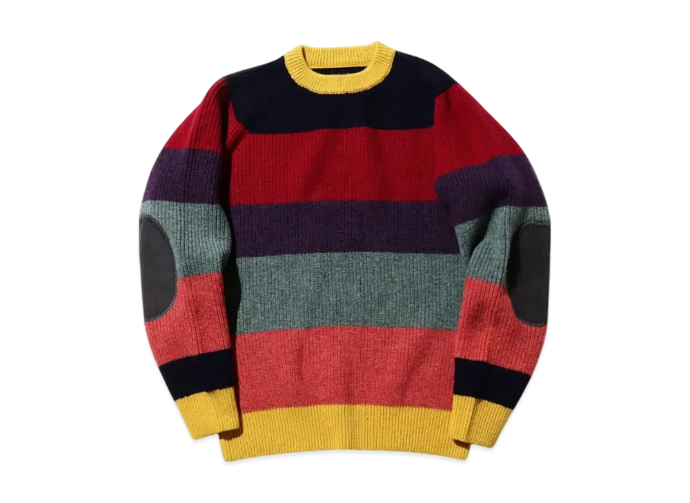 BEAMS Crew Multi Stripe 5G "Multi24F"