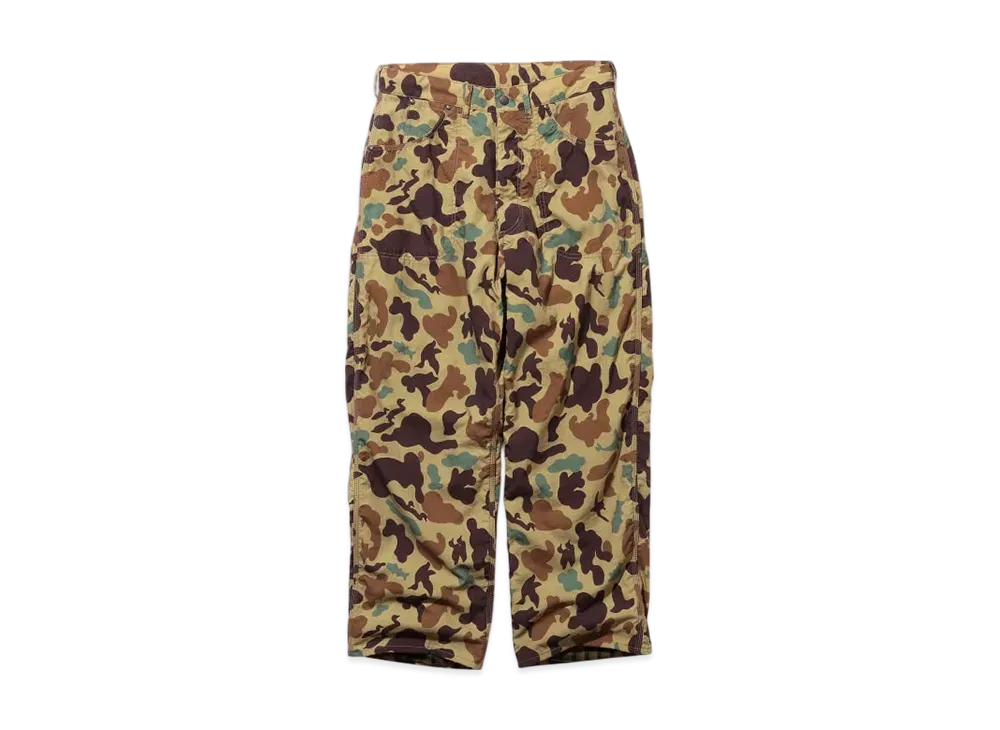 BEAMS Painter Pants Lined Animal Camo "Khaki"